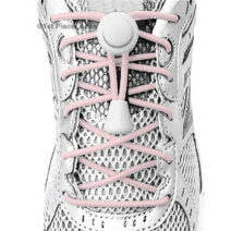 Light Pink elastic no tie locking shoelaces